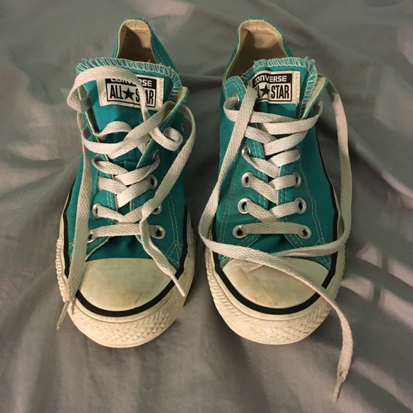 girls turquoise converse